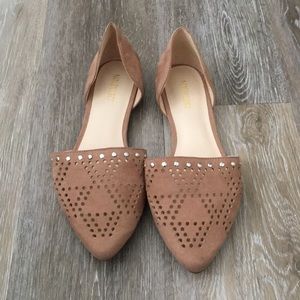 beige casual slip on sandals